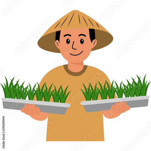 World Farmer  Day Illustration