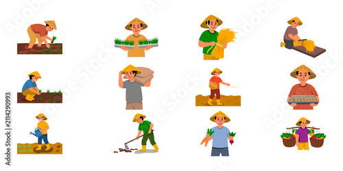World Farmer  Day Illustration