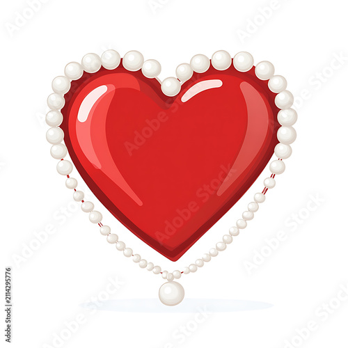 Hand drawn heart vector isolated on white background