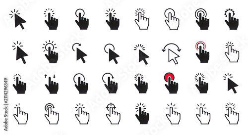 Comprehensive Set of Web Cursors, Hand Pointers, and Mouse Gestures