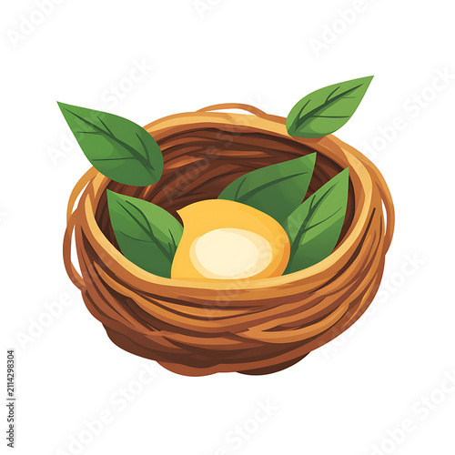 Cute bird flat vector illustration, colorful cartoon bird isolated on white background
