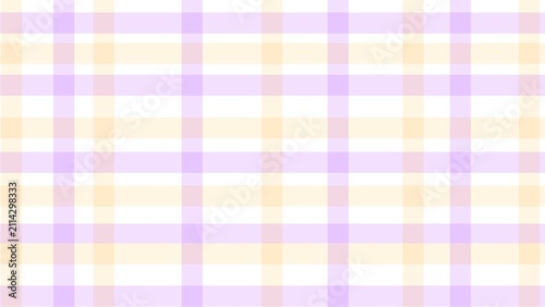 Abstract pastel purple and cream plaid pattern background with soft geometric grid lines
