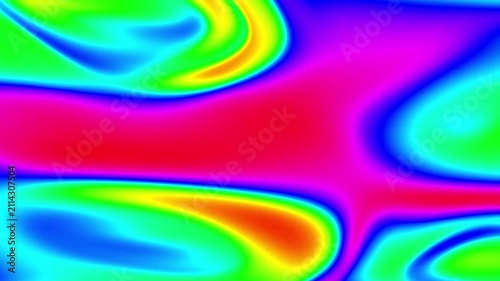 Neon Rainbow Fluid Wave Abstract 4K Motion Background