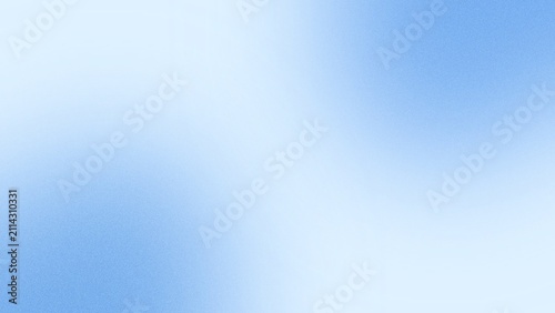 Abstract light blue blurred gradient background with fine grain texture