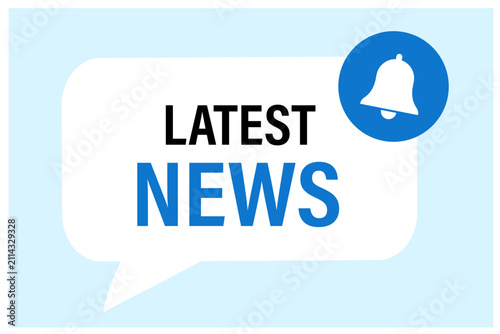 Latest news chat speech message vector illustration