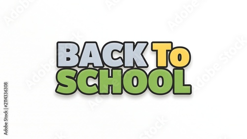 Back to school text badge with stylish typography design typography education learning classroom academic