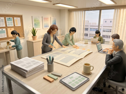 Integrated report sustainability chapter drafting Japanese IR editor and sustainability writer desk