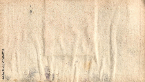 Old aged rustic vintage paper cardboard carton document texture - Blank wrink...