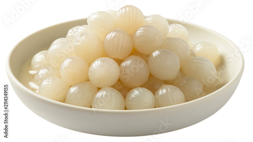 Фотография Pickled pearl onions in a bowl