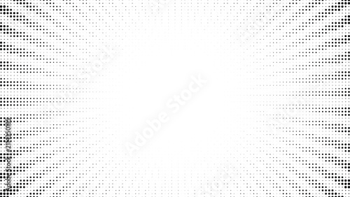 Abstract halftone pattern background with radial dots effect