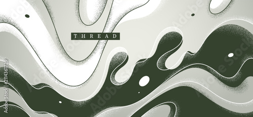 Fotografie Lava in dynamic motion vector monochrome abstract background, expressive illustration of curvy fluid like lines and textures wallpaper art, creative grahpics
