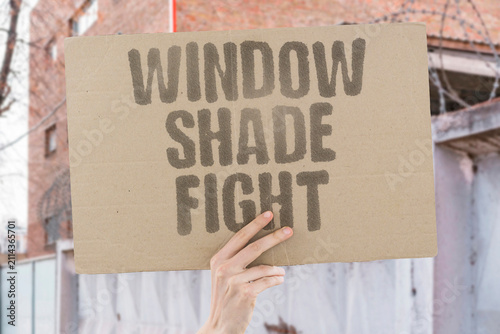 Obraz na plátne "Window Shade Fight" Small preferences can turn petty fast