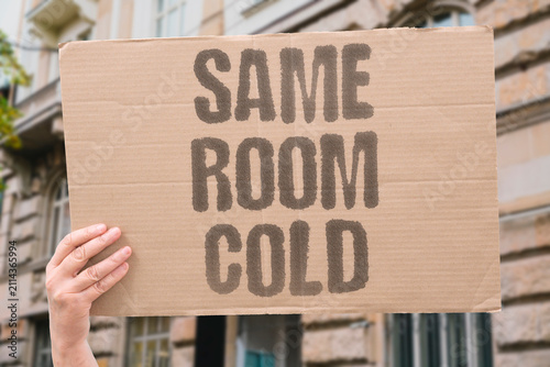 Fotografie "Same Room Cold" Shared space gets harder with resentment