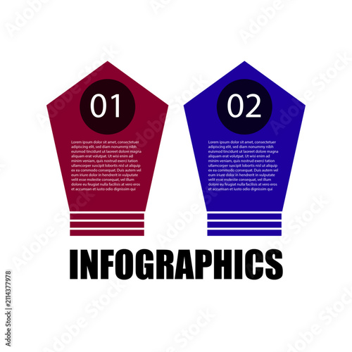 Creative Pentagon Process Infographic Template