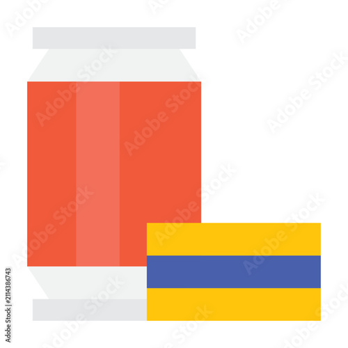 A vibrant composition of geometric shapes in a flat design style, featuring circles, rectangles, and lines in various colors. Ideal for modern design projects.