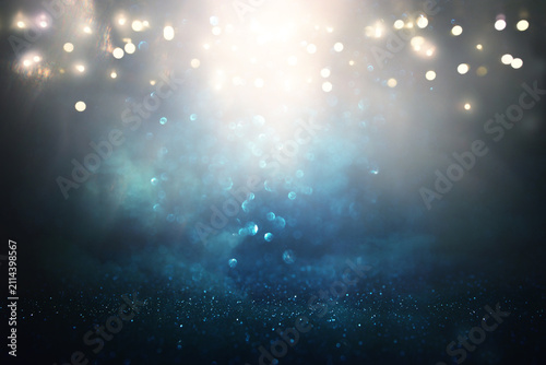 Abstract background of soft focus bokeh lights
