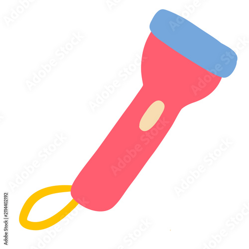 Flashlight Outdoor Summer Camp Icon 