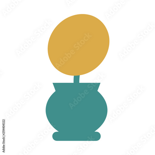Abstract plant in a pot