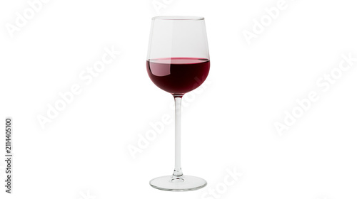 Fotografía Glass of red wine on stem