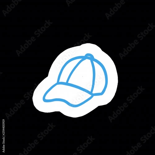 Baseball Cap Icon Animation