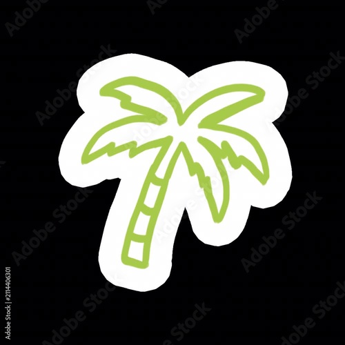 Palm Tree Icon Animation