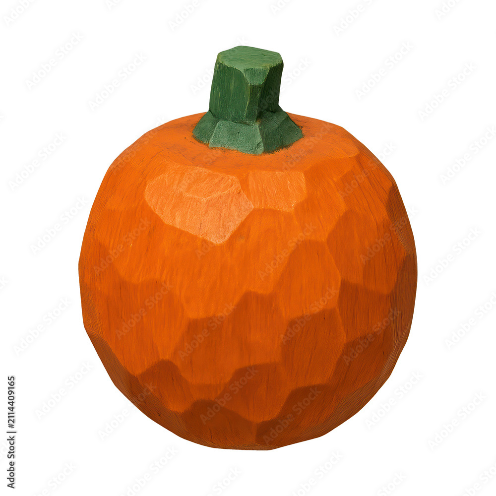 Obraz premium PNG Geometric carved pumpkin illustration.