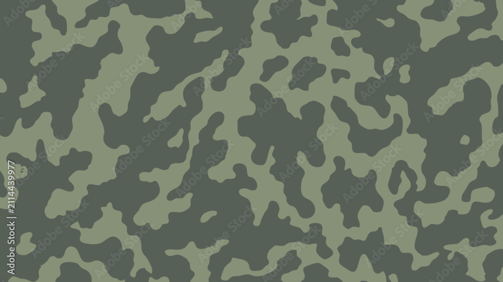 Fototapeta premium Military Camouflage Seamless Vector Pattern Background