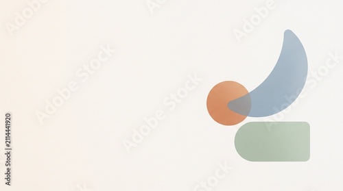 Abstract Minimal Logo Concept With Pastel Shapes for Modern Branding and Design, Minimal background for PC