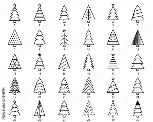 Set of 30 minimalist of mountain peaks with various symbols and flags mountain peak mountain silhouette