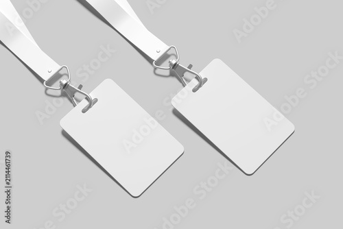 ID Card Identity Blank Mockup