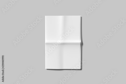 Realistic Newspaper Blank Mockup