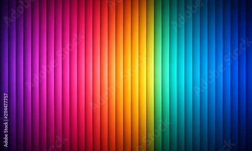 Colorful Vertical Lines Pattern with Rainbow Gradient Spectrum Abstract Background