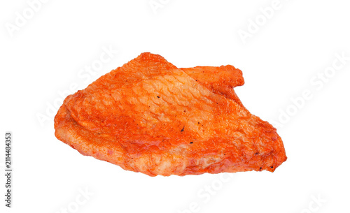 Barbecue chicken wing isolated on transparent background. PNG