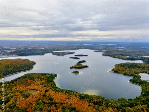 long lake on a crisp fall day in traverse city