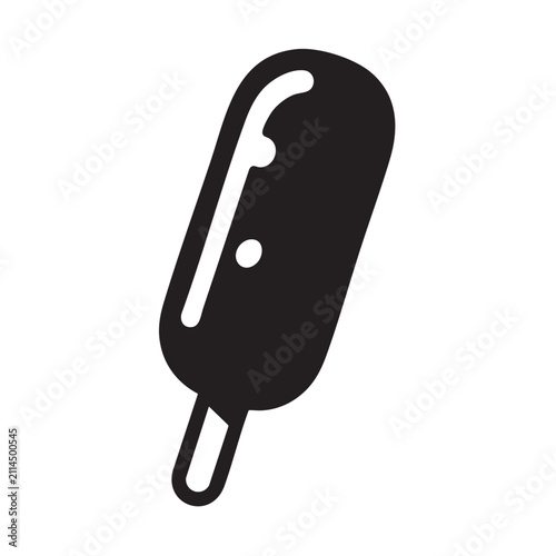 Black ice cream icon
