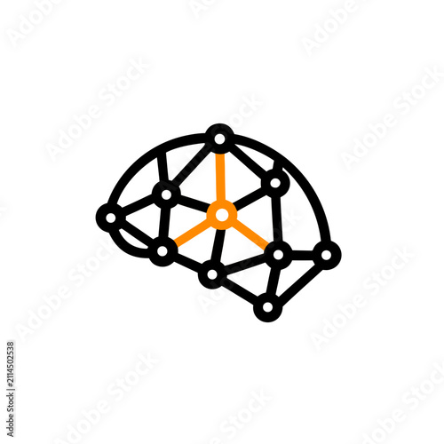 Machine Learning Neural Network Icon Set