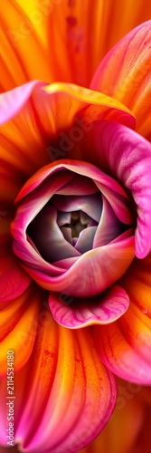 Close-up of a colorful flower with petals curled up, petal, nature