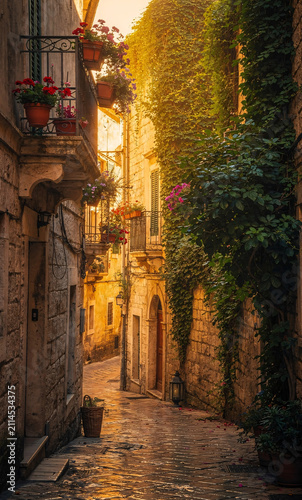 Mediterranean Alley Travel Scene
