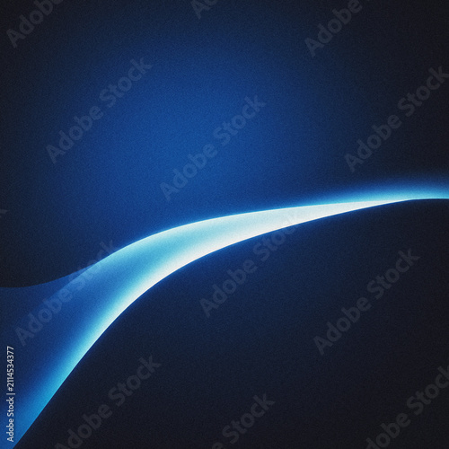 Photography An abstract, minimalist digital art composition featuring a single, fluid, glowi