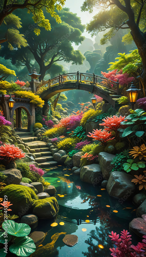 Obraz premium Colorful Tropical Fish Swimming in a Lush Aquarium with Aquatic Plants Creating a Vibrant Underwater Nature Scene