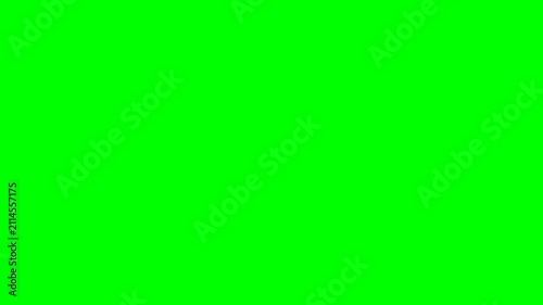 Three Days To Go Promotional Countdown Animation With Colorful Notes On Green Screen Background