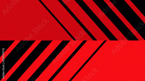 Foto Red and black Striped Vintage Grunge Pattern Background with Geometric Line Text