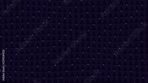 Abstract geometric mesh background with glowing blue dots