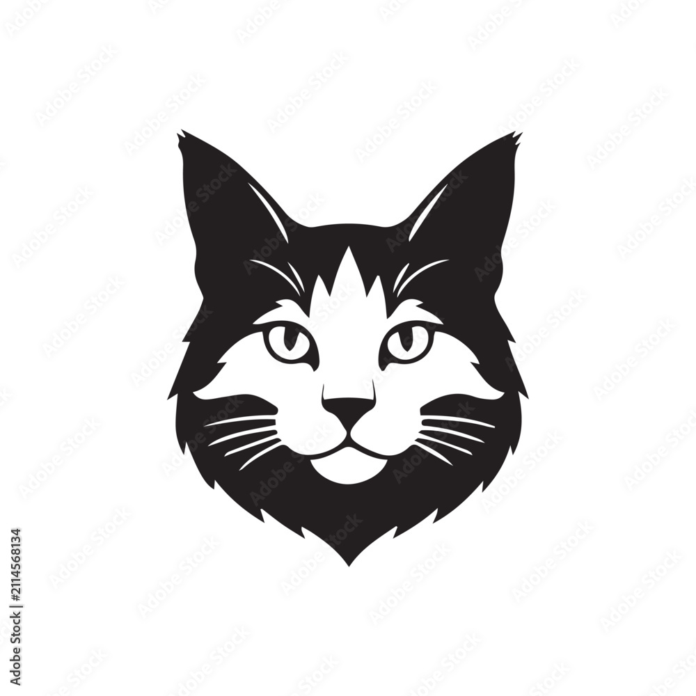 Fototapeta premium vector illustration of a cat