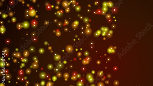 Abstract Golden Bokeh Lights Motion Background Video