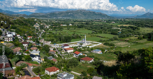 Lead Mosque in Shkoder surrounded by nature Albania