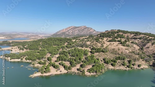 Embalse del Guadalteba en la provincia de Málaga, Andalucía	