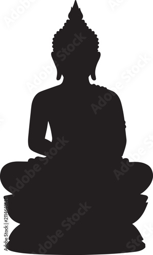 Meditating Buddha Silhouette