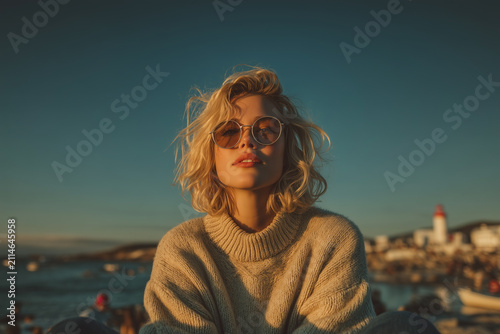 Portrait of beautiful woman