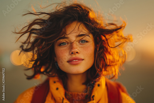 Portrait of beautiful woman
